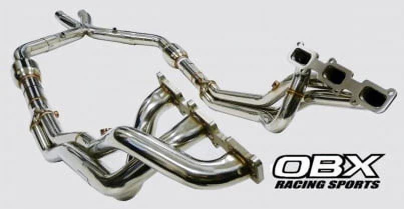 OBX Catted Header Fits For 11 12 13 14 15 16 17 Mustang V6 3.7L TiVCT