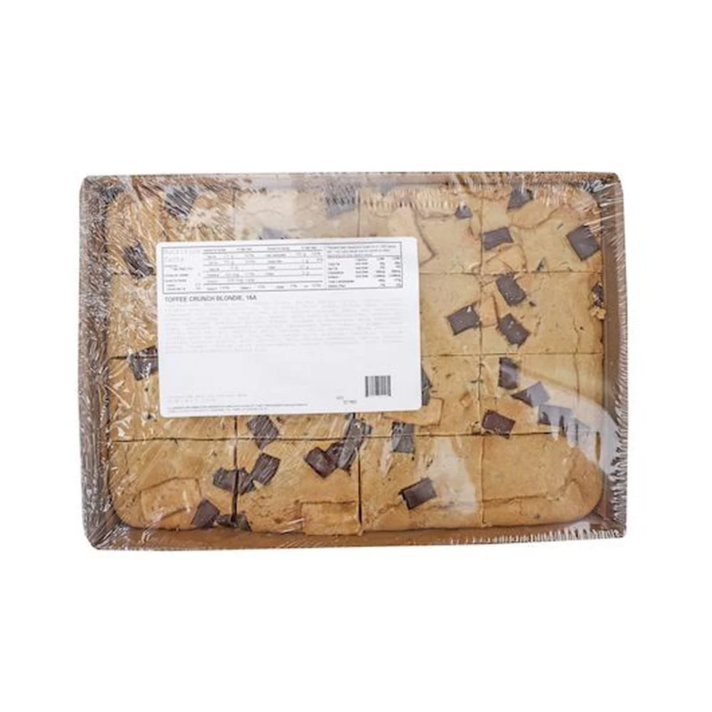 Sweet Street 16 Slice Blondie Toffee Crunch Dessert Bar, 1.41 Kilogram -- 4 per case