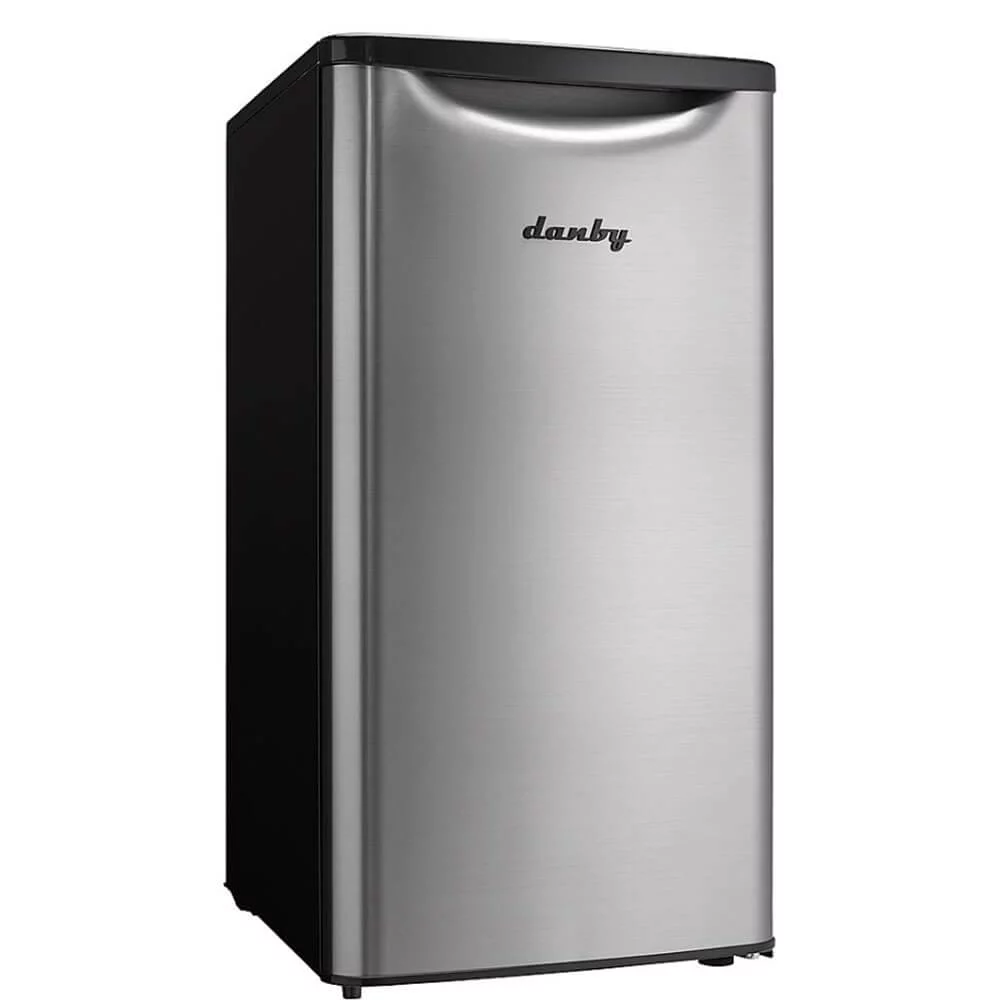 Danby DAR033A6BSLD 3.3 Cu. Ft. Silver Mini Refrigerator