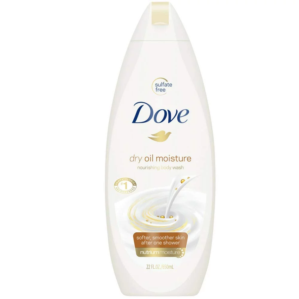 Pack of 2 New Dove Nourishing Body Wash, Dry Oil Moisture 22 Oz