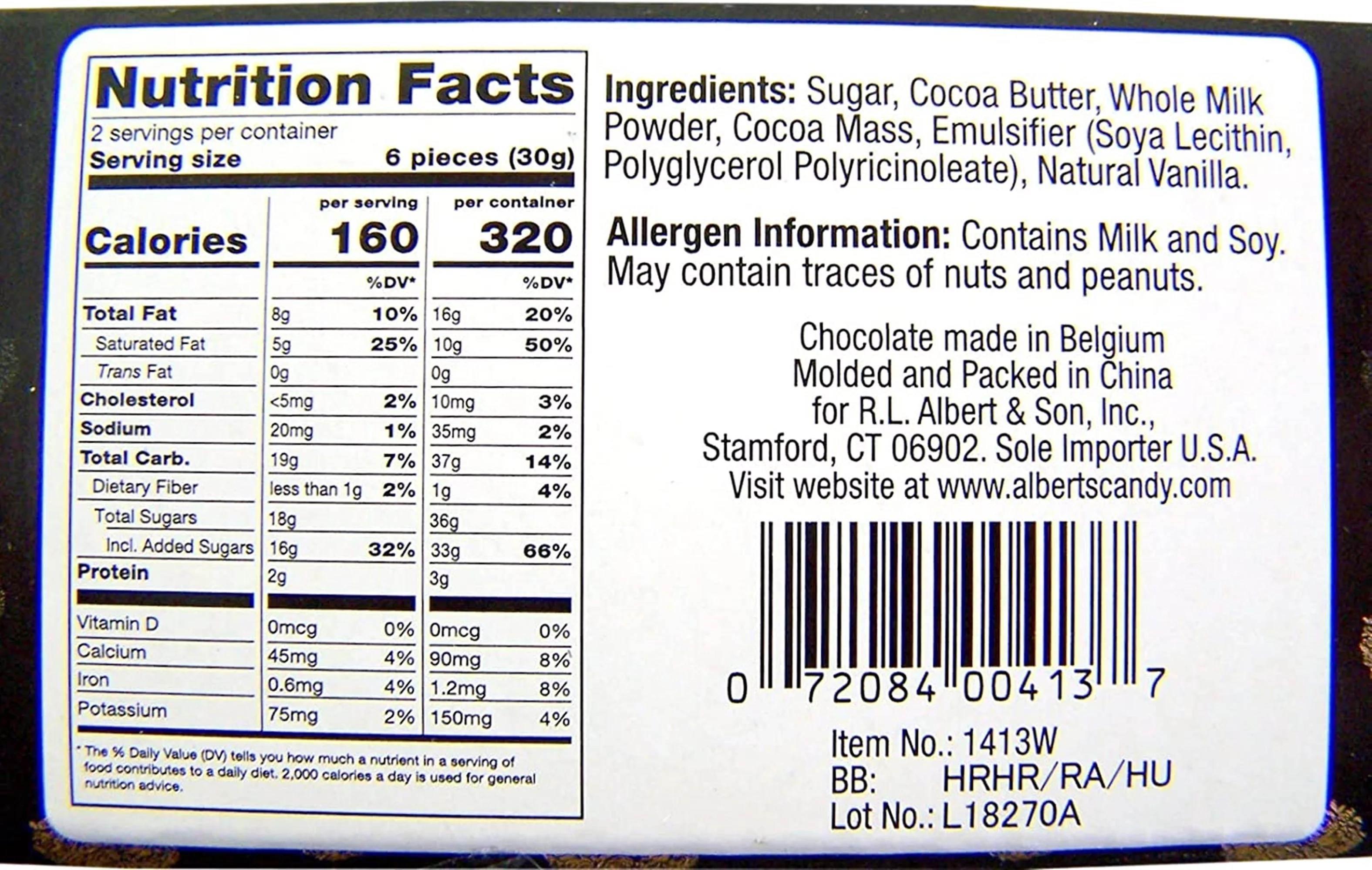 Valentines Day One Dozen Belgian Milk Chocolate Roses in Gift Box