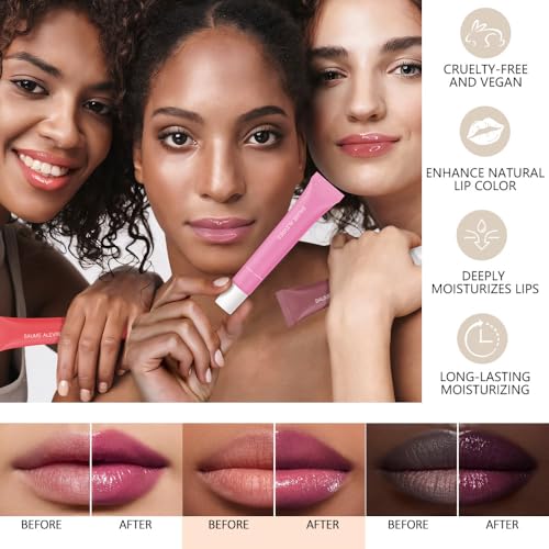 4 PCS Summer Special Lip Butter Balm – Ultra-Hydrating Lip Care with Shea Butter & Olive Oil, Soothes Dry Lips with Natural Tint & Gloss Effect, Lip Plumper Moisture & Light Lip Stain Finish