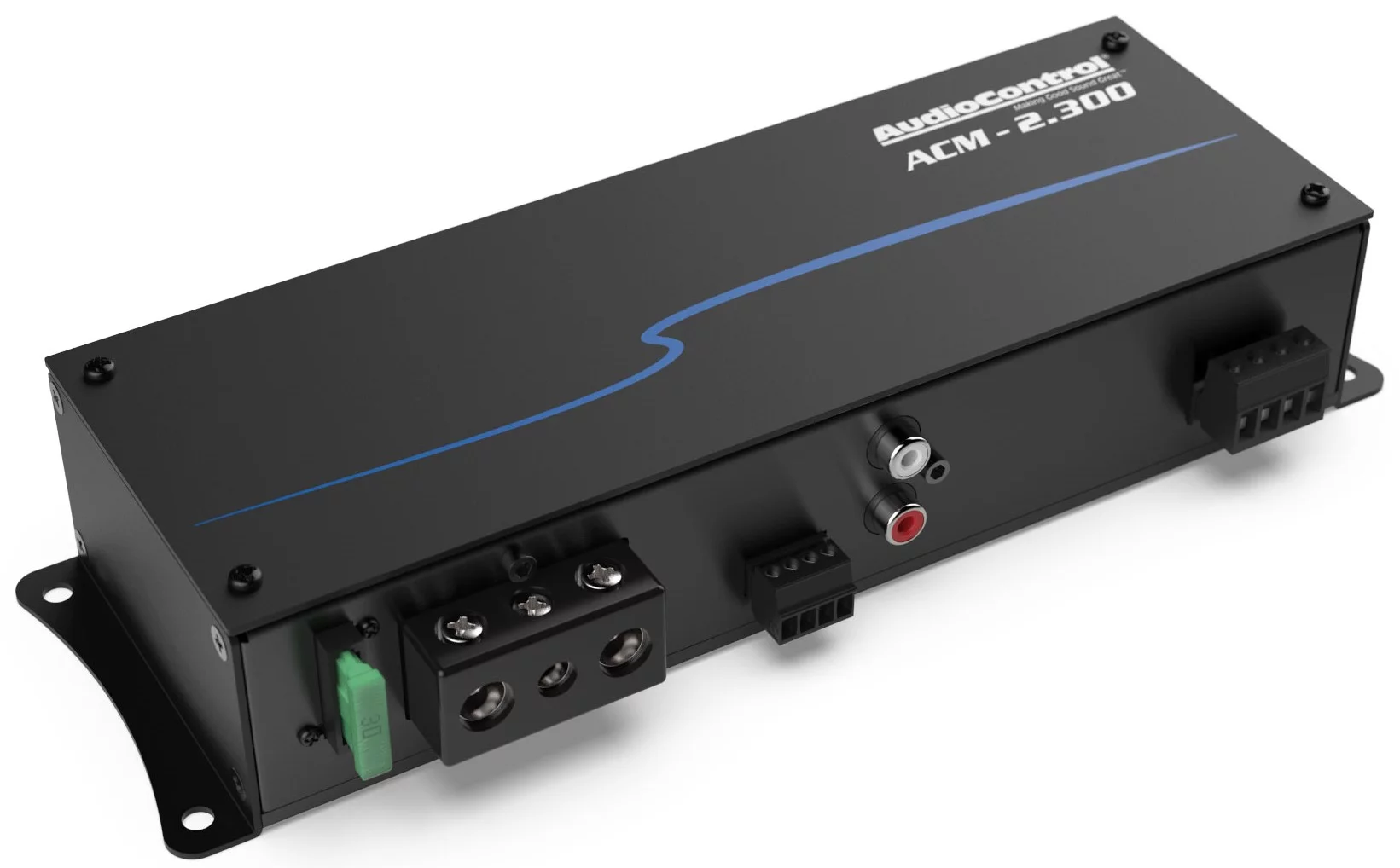 AudioControl ACM-2.300 Micro 300w 2 Channel Car Amplifier+Amp Kit Audio Control