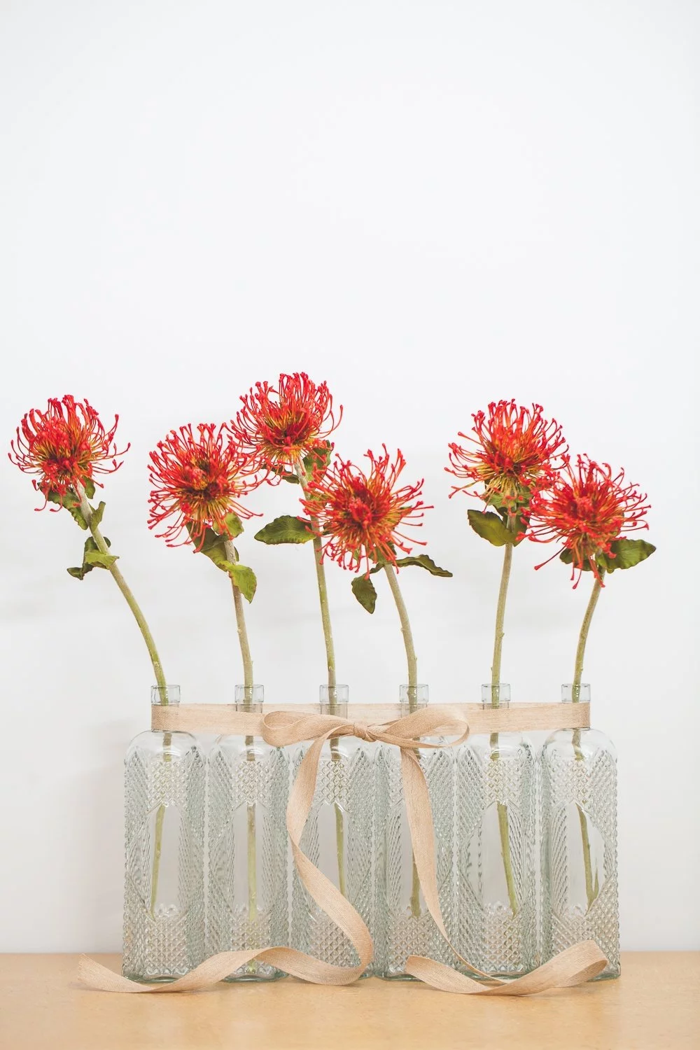 Richland Hexagonal Textured Glass Bottle 12