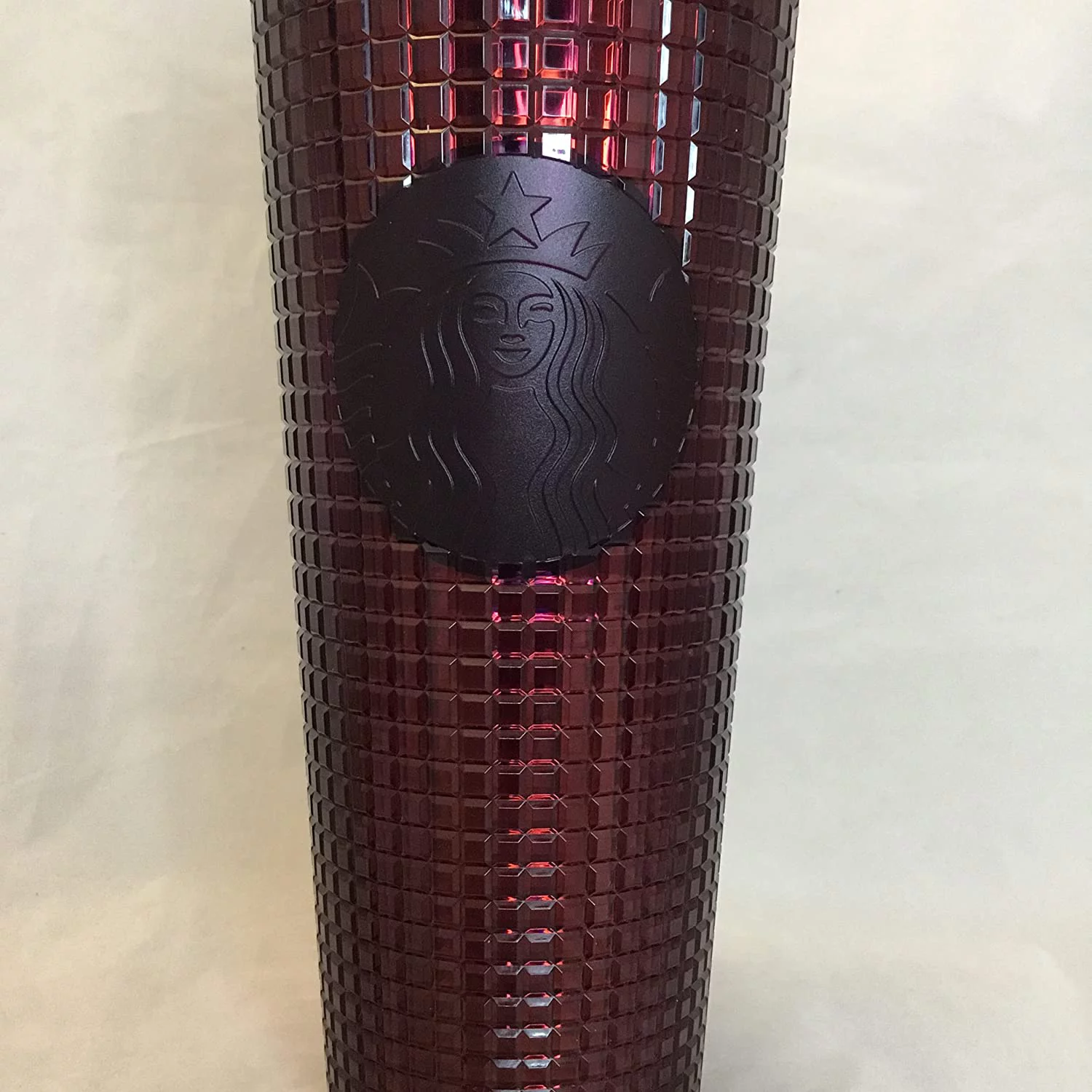 Starbucks Berry Plum Grid Disco Christmas Holiday 2020 Cold Cup Tumbler
