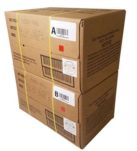 ULTIMATE MRE Case A and Case B Bundle, 24 Meals with 2018 Inspection Date. Military Surplus Meal Ready to Eat with Western Frontier's Inspection and Guarantee.
