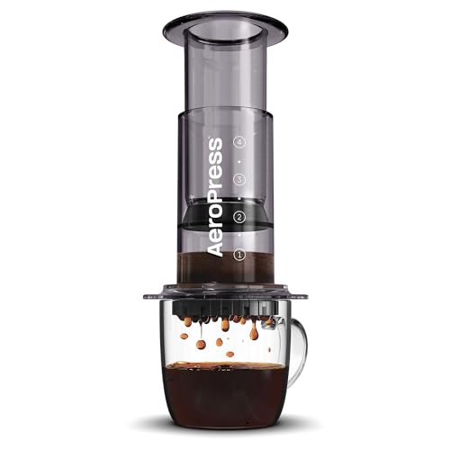 AeroPress Original XL Coffee Press – 3 in 1 brew method combines French Press, Pourover, Espresso. Full bodied, smooth coffee w/out grit or bitterness. Small portable coffee maker for camping & travel