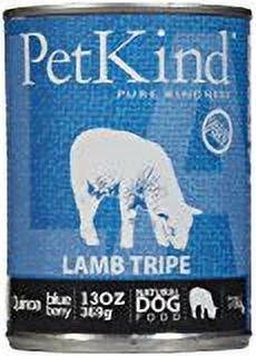 Petkind Grain-Free Lamb Tripe Recipe Wet Dog Food, 13 Oz Case of 12