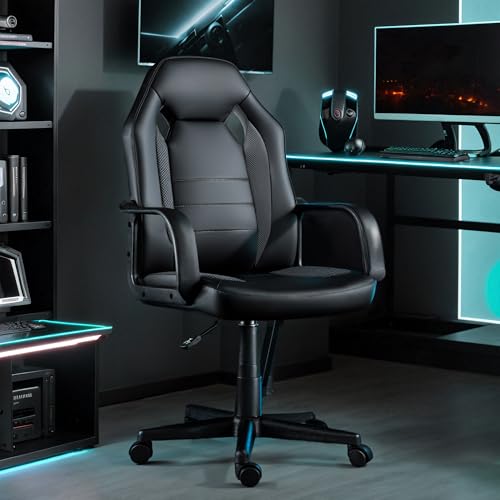 Ergonomic Computer Gaming Chair Home Office Racing Executive Video Task Desk PU Leather for Adults Teens Kids Gamer