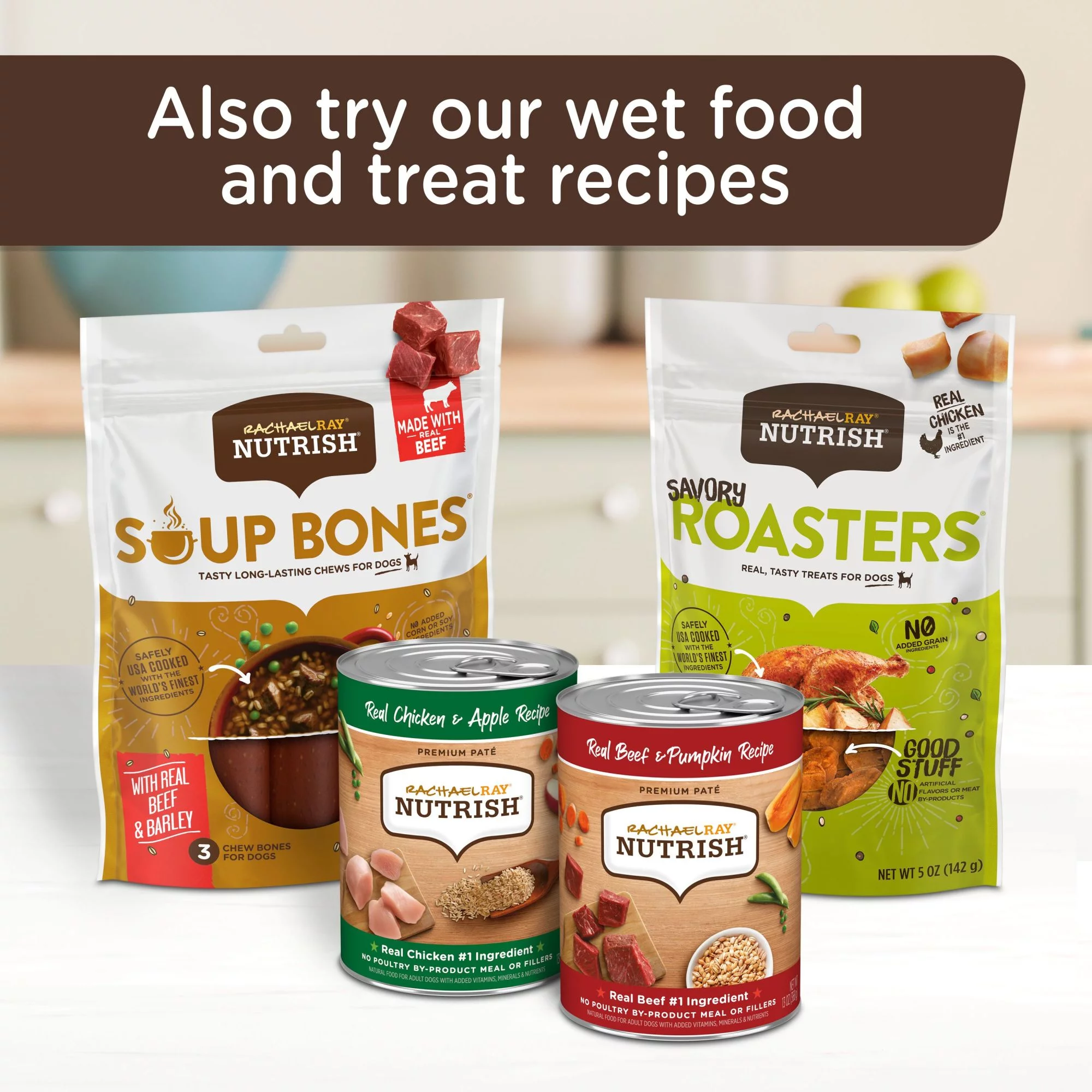 Rachael Ray Nutrish Dish Dry Dog Food, Chicken & Brown Rice Recipe With Veggie & Fruit Blend, 23 lb. Bag