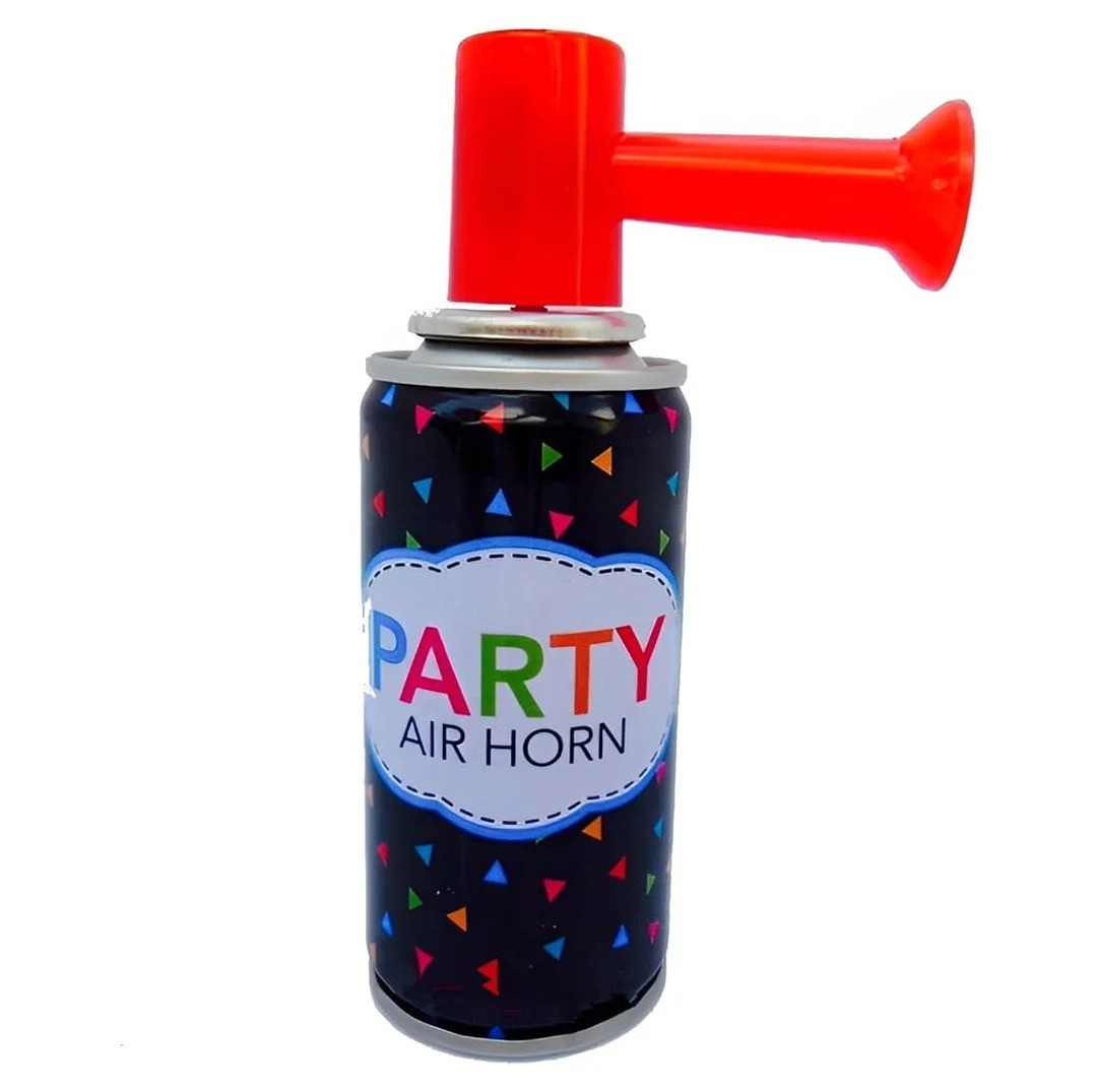 12 Air Horn Small Noise Maker Handheld Air Pump Horn Loud Noise Maker for Parties, Birthdays, Special Events, Sports, Safety, Games, Camping, Graduation, Boating