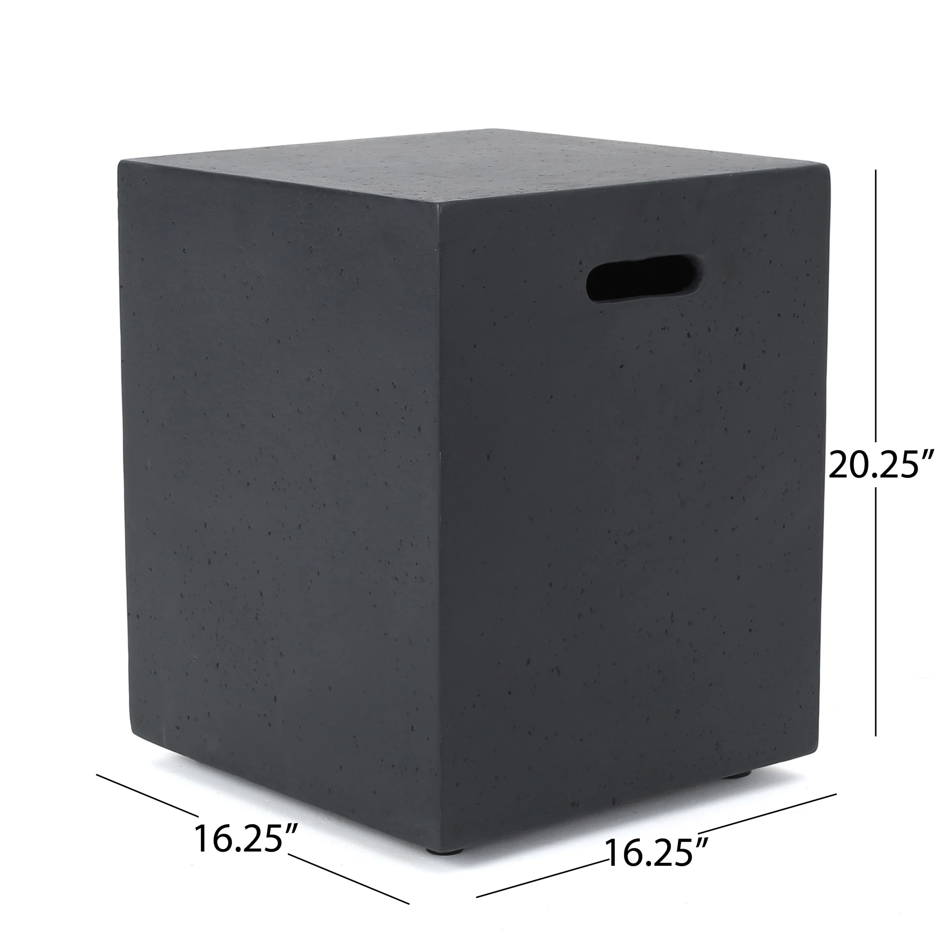 Christopher Knight Home Brava Outdoor Acacia Wood 8 Seater U-Shaped Sectional Sofa Set with Fire Pit by  gray finish + dark gray cushion