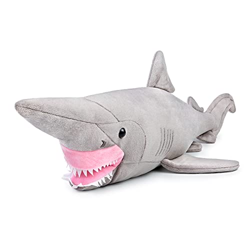 ZHONGXIN MADE Simulation Goblin Shark Plush Toy - 26.5" Lifelike Grey Goblin Shark Stuffed Toy, Super Soft Realistic Ocean Sea Creatures Plush Toy Gift Collection for Kids