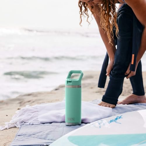 YETI Rambler 18 oz Bottle, Vacuum Insulated, Stainless Steel with Straw Cap, Beekeeper