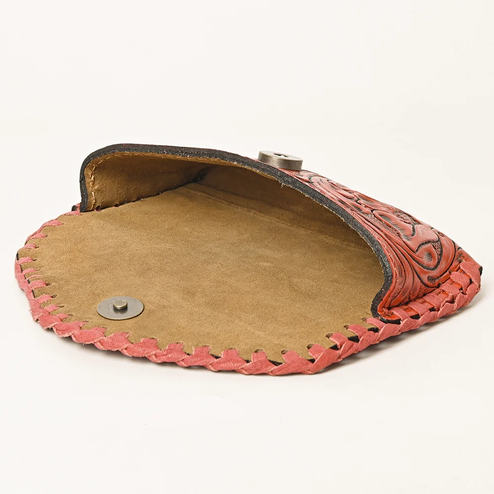 AD American Darling ADBG1203C Sunglass Case Hand Tooled Genuine Leather Women Bag Western Handbag Purse