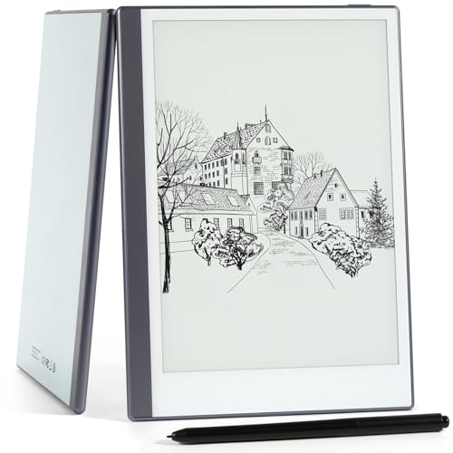 Android E-Ink ePaper Tablet, Paperwhite eBook Reader Digital Notebook for Note Taking, Drawing Paper White Graphics Notepad with Stylus and Case, Cloud Sync and Screen Casting - Model Mini 9.7