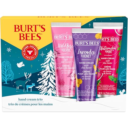 Burt's Bees Gifts Ideas - Classics Set, 6 Products in Giftable Tin – Cuticle Cream, Hand Salve, Lip Balm, Res-Q Ointment, Hand Repair and Foot Cream