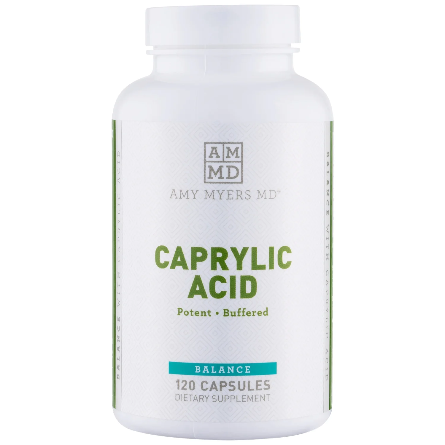 Amy Myers MD Caprylic Acid Capsules 800 mg for Healthy Gut - 120 Cap Dietary Supplement