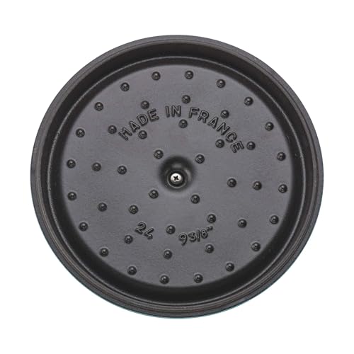 STAUB Cast Iron Dutch Oven 5.5-qt Round Cocotte, Made in France, Serves 5-6, Black Matte