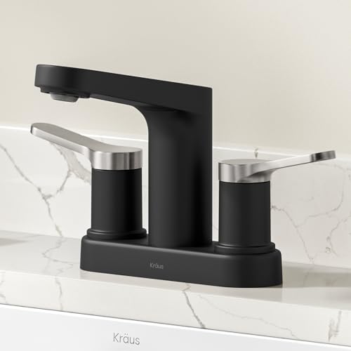 KRAUS Indy Single Handle One Hole Bathroom Sink Faucet in Chrome, KBF-1411CH