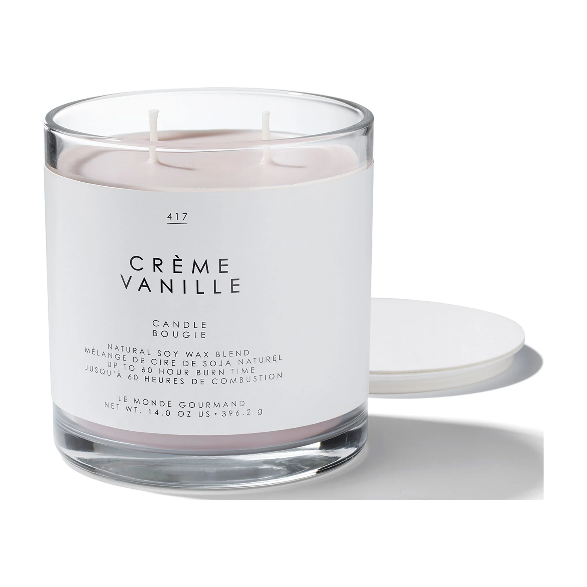 Le Monde Gourmand Crème Vanille Natural Soy-Wax Blend Candle - 14 oz