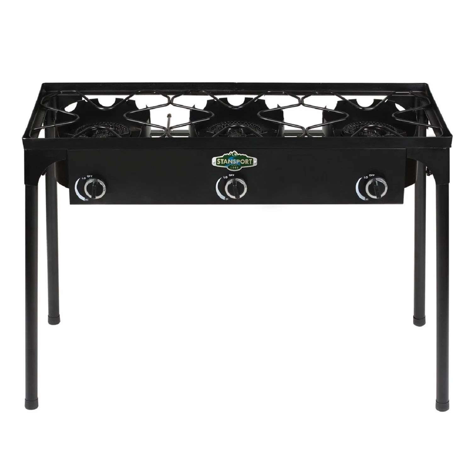 Stansport Outdoor Stove With Stand - Three Burners