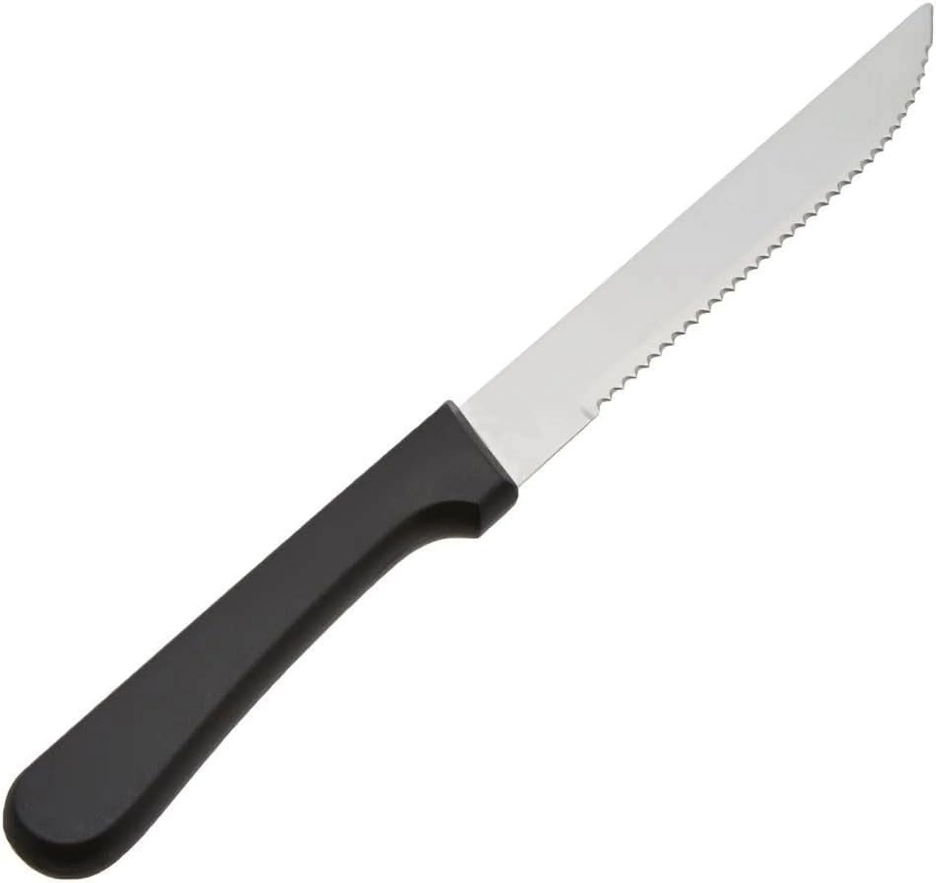 Of 96) Serrated-Edge Pointed-Tip Steak Knives, 5-Inch Stainless Steel Blade Steak Knives With Plastic Handles For Restaurants