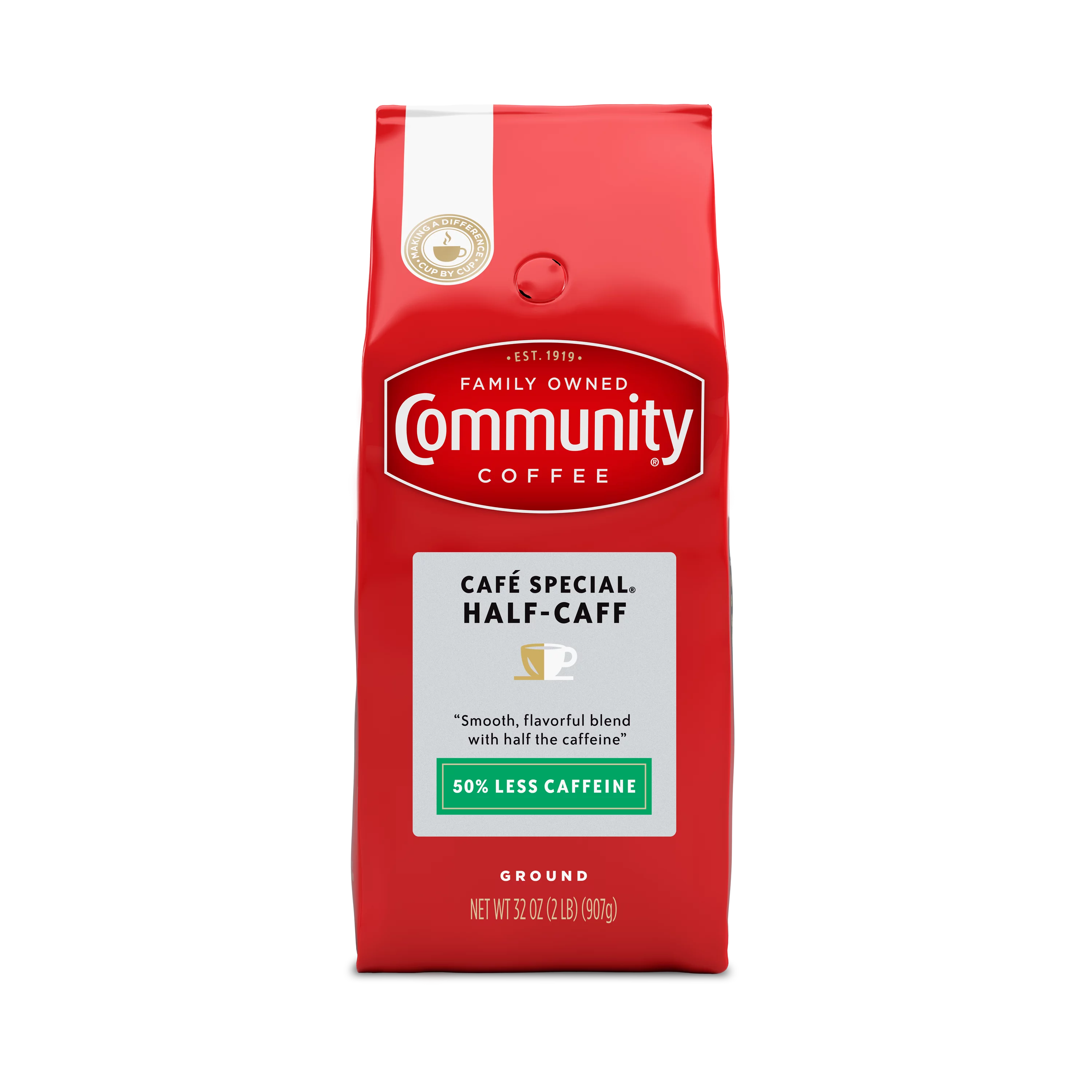 Community Coffee Cafe Special Half-Caff 32 Ounce Bag
