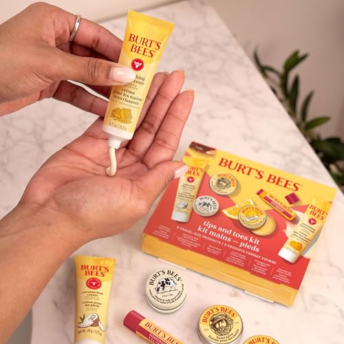 Burt's Bees Gifts Ideas - Classics Set, 6 Products in Giftable Tin – Cuticle Cream, Hand Salve, Lip Balm, Res-Q Ointment, Hand Repair and Foot Cream