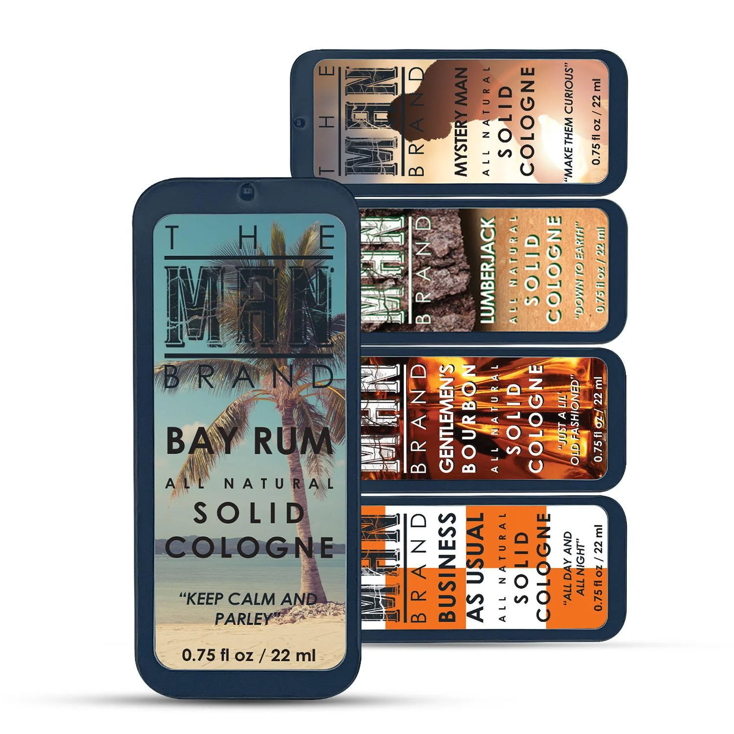 The Man Brand's Solid Cologne Sample Pack - Five Armies (Set of 5 - 0.75 oz Each)