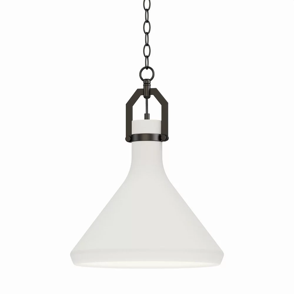 12383WTBK-Maxim Lighting-Lumi - 1 Light Pendant-15 Inches Tall and 13 Inches Wide-Black Finish    -Traditional Installation