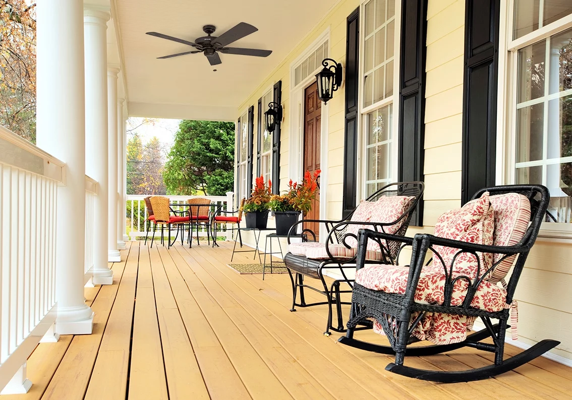 Honeywell Belmar 52" Bronze Indoor/Outdoor Ceiling Fan with 5 Blades, Pull Chains & Reverse Airflow