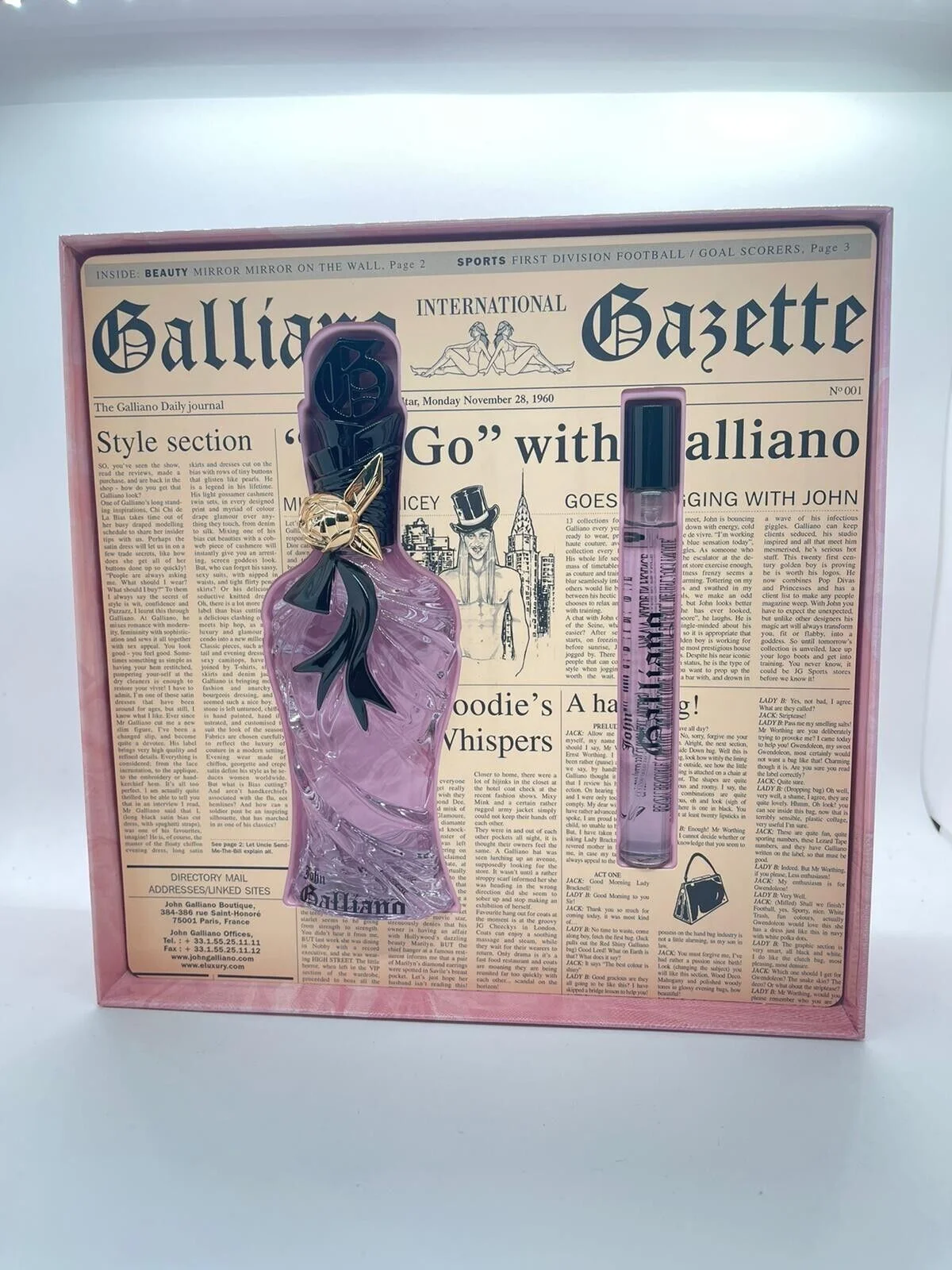 John Galliano EDT Perfume Gift Set - 60ml Eau de Toilette & 10ml Travel Edition - Fragrance Set