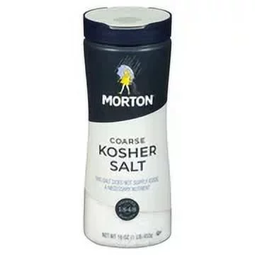 Morton Kosher Salt, Coarse, 16 Ounce (Pack of 16)