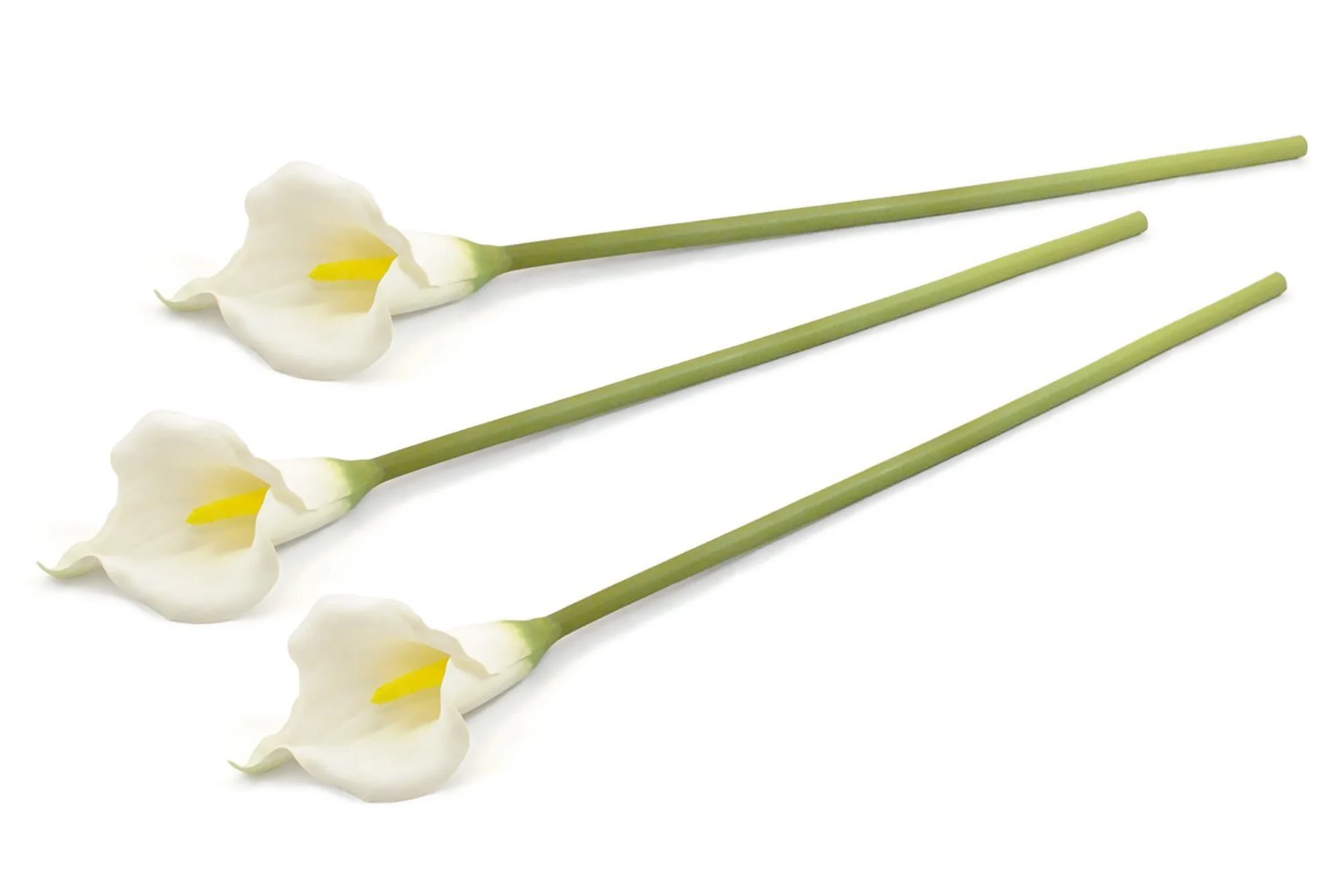 CC Home Furnishings Set of 3 White Artificial Long Stem Calla Lilies 26