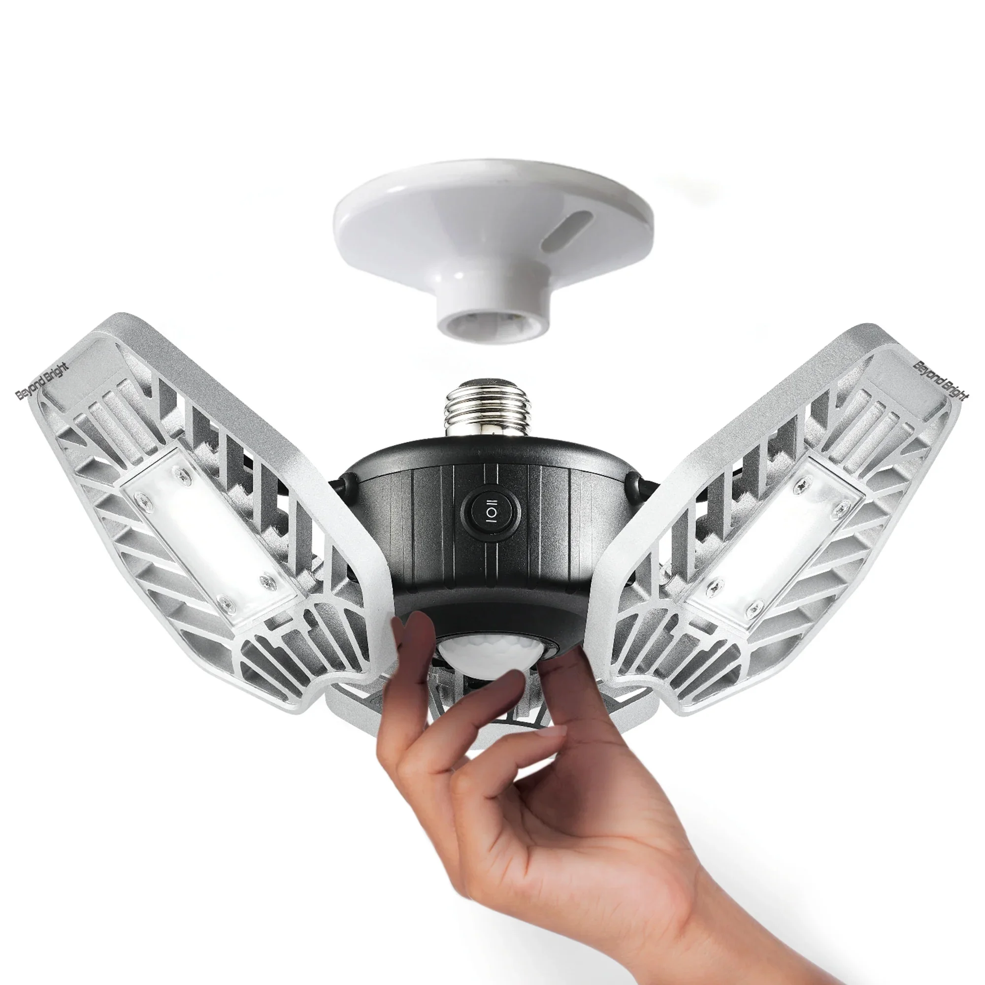 Beyond Bright Garage Light Ultra Bright LED, Motion Activated, Beam Angle 270 º