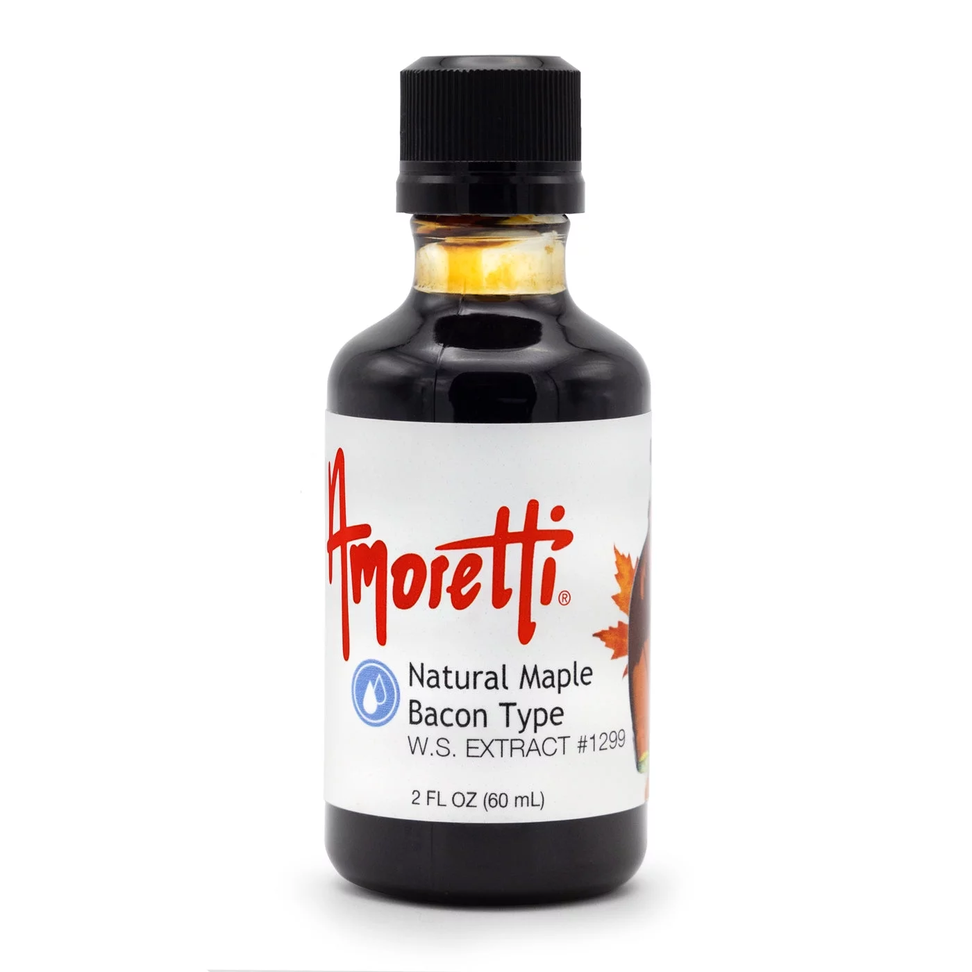 Amoretti - Natural Maple Bacon Type Extract Water Soluble 2 oz - Highly Concentrated & Perfect For Pastry, Savory, Brewing, and more, Preservative Free, Vegan, Kosher Pareve, Keto Friendly