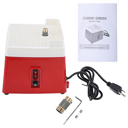 Stained Glass Grinder 110V 65W Power Stained Grinder Industrial Mini Portable Diamond 0.1A Glass Grinding Tool with Diamond Grinder Bit (CTA-0225)