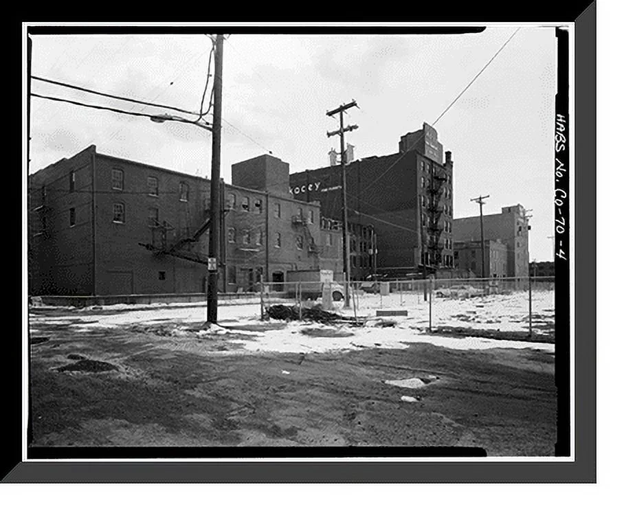 Historic Framed Print, West Wazee Street Warehouse District, 1100-1300 blocks of Wazee Street, Denver, Denver County, CO - 4, 17-7/8