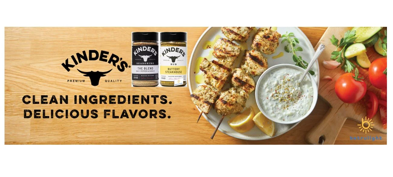 BETRULIGHT - The Blend Seasoning/ Buttery Steakhouse Rub Are Gluten Free, Non-GMO, and No added MSG Kinder's The Blend Seasoning Salt, Pepper and Garlic And Kinders Buttery Steakhouse Rub – 2 Pack