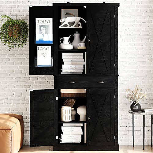 IRONCK Kitchen Pantry Storage Cabinet 72.6
