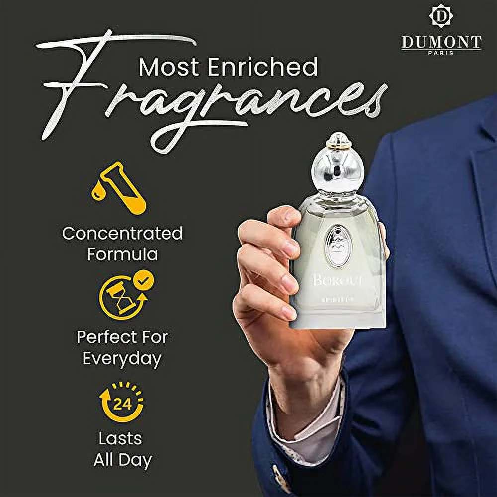 BOROUJ SPIRITUS - 85ml - Unisex Perfume for Men & Women - Long Lasting Cologne Mist & Body Spray with Aromatic Floral, Amber & Musk Fragrance - for Him & Her