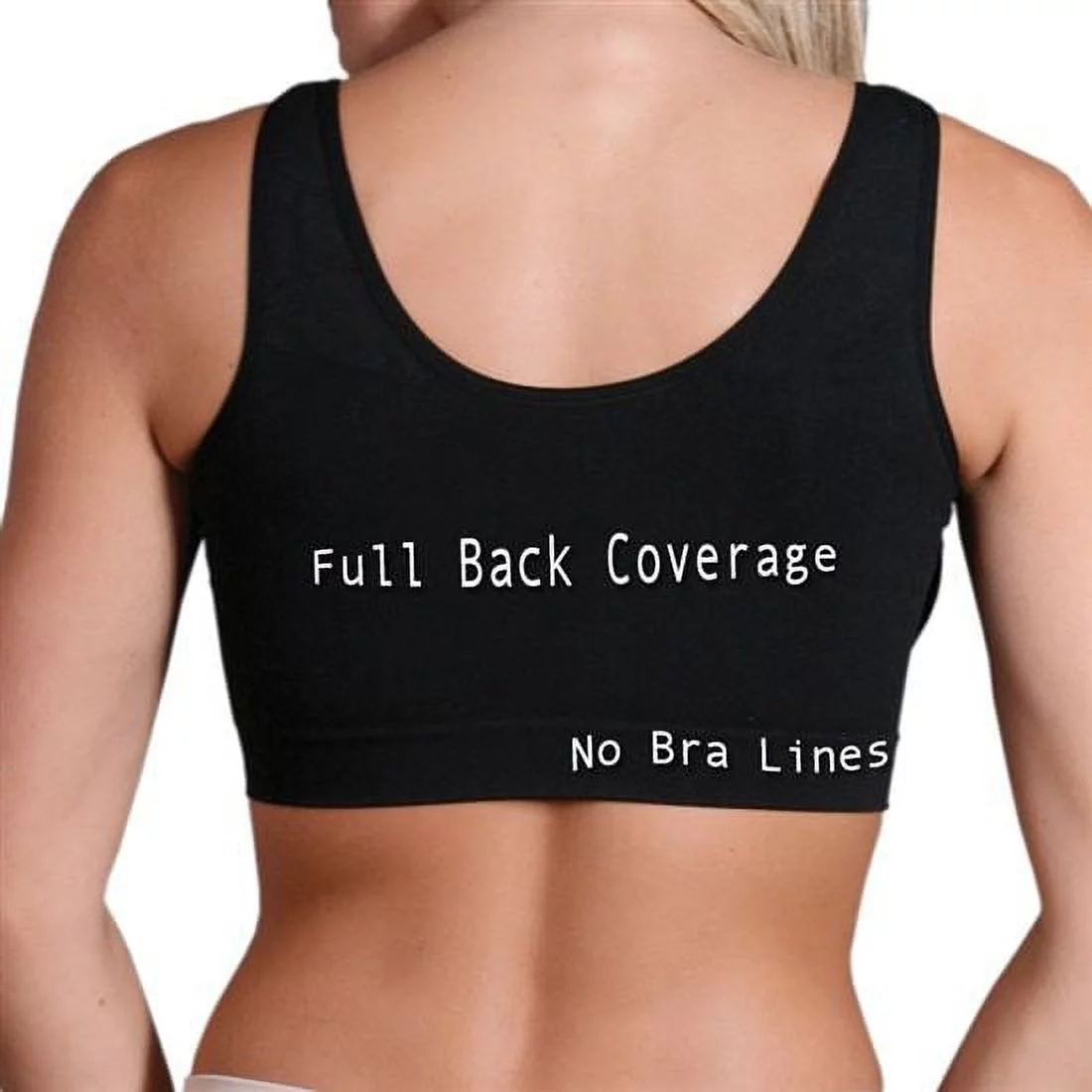 Aha Moment by N-fini 571 Women's Plus Seamless Non-padded Bra Underwire L/2X Black