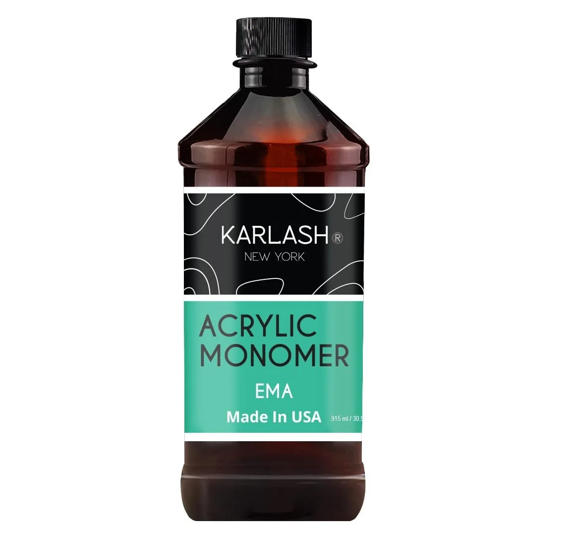 Karlash Professional Acrylic Liquid 32 oz Monomer MMA FREE for Doing Acrylic Nails, MMA free Ultra Shine and Strong Nail