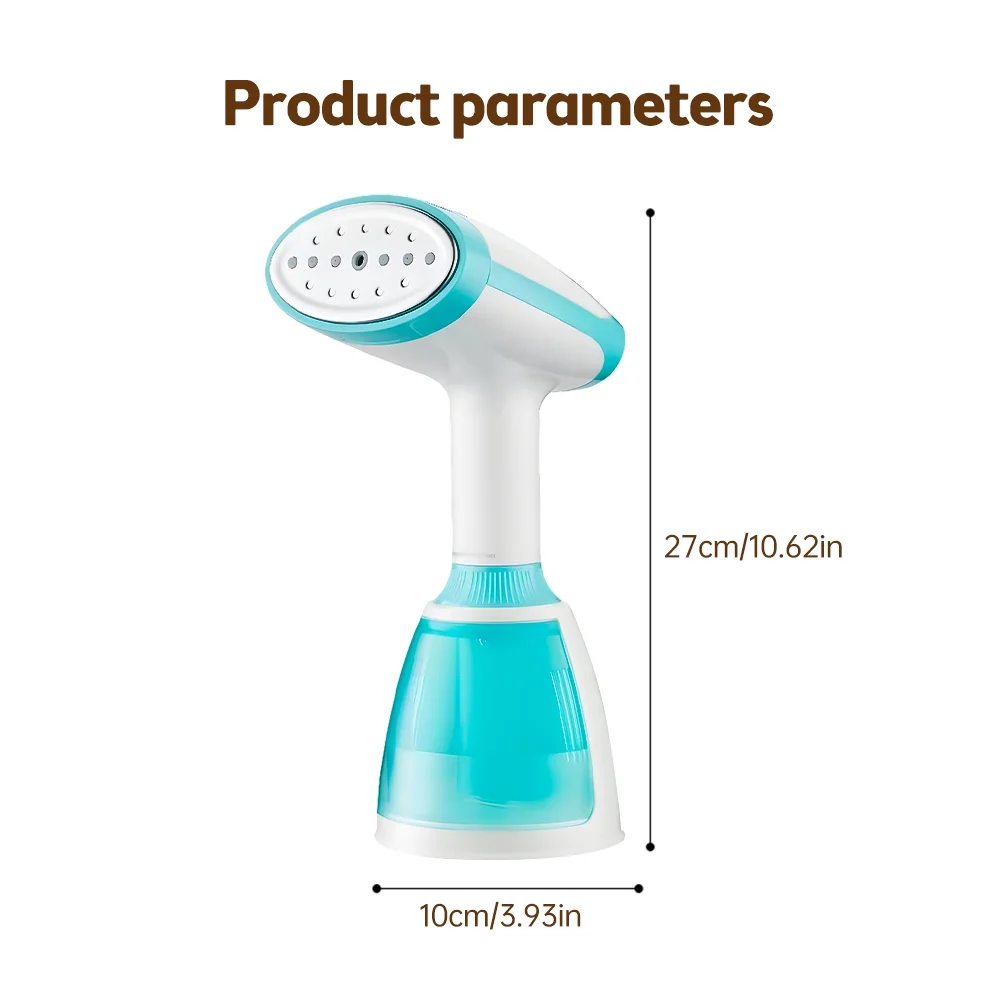Dcenta Handheld Garment Steamer, Powerful 1500W, Rapid 20 Second Heatup, Eliminates Fabric Wrinkles, Portable Clothes Steamer with Removable Water Tank, Brush - Ideal for Garments
