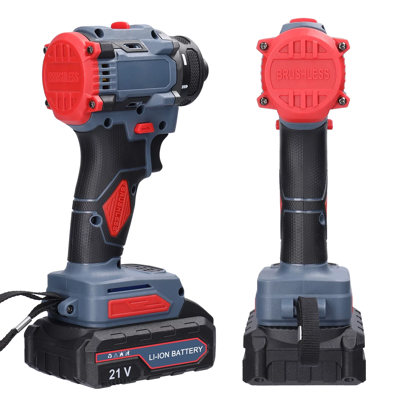 Shinysix 21V Electric Screwdriver, Brushless Motor Practical Screw Driver, 55Nm Torque, Multipurpose Tool for Home Appliances Furniture Installation Automotive Electronics Repairing