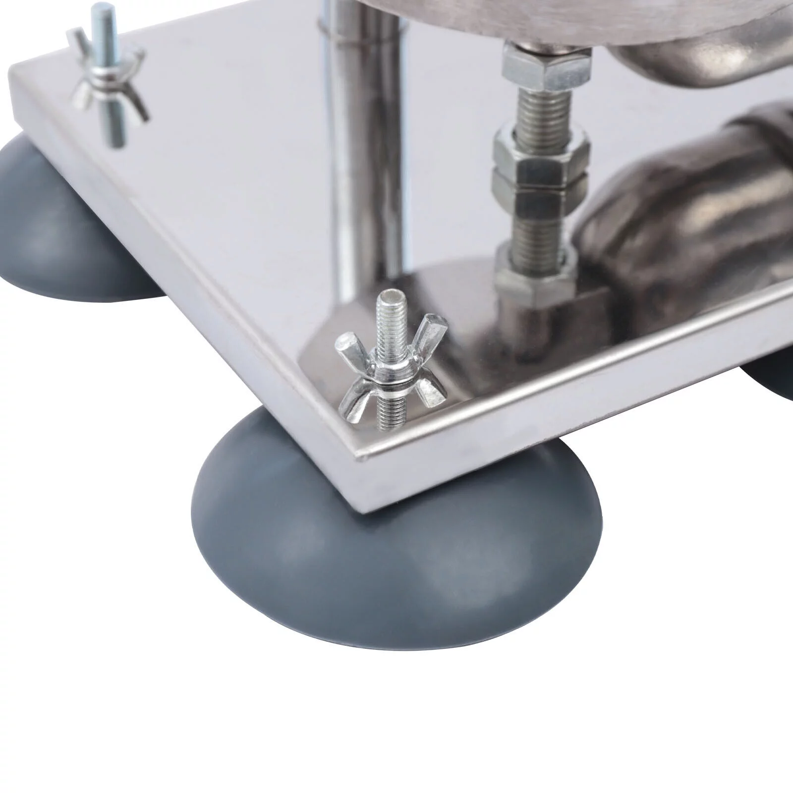 OUKANING 3L Vertical Hand-crank Sausage Maker Meat Filler Machine Sausage Stuffer Meat Press Stainless Steel with 8 Tubes