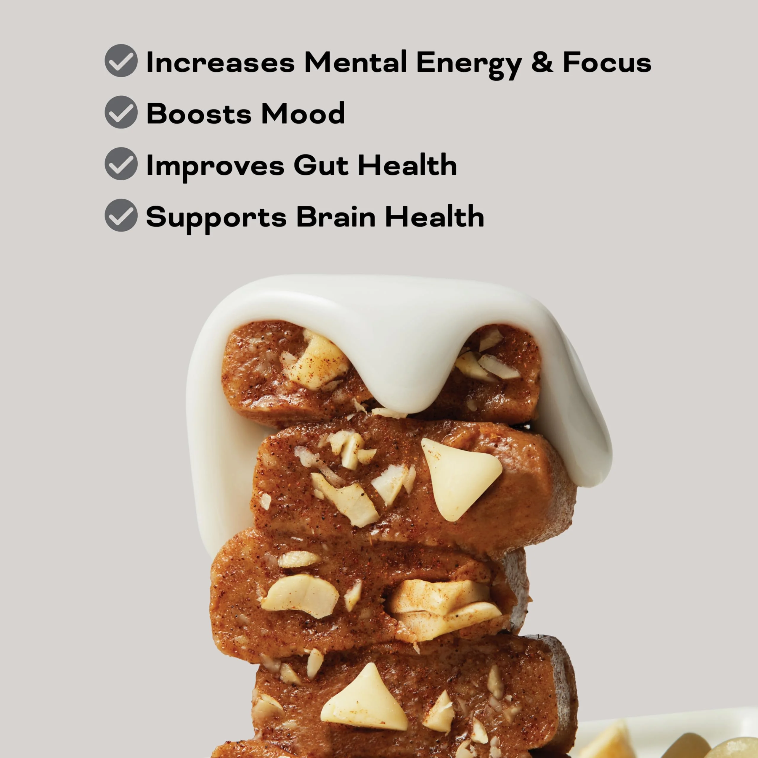 MINDRIGHT Superfood Vegan Protein Bars | Gluten Free Non-Gmo Low Sugar | All Natural Brain Food Healthy Snack To Help Enhance Mood, Energy & Focus (Cinnamon Roll,12 Pack)