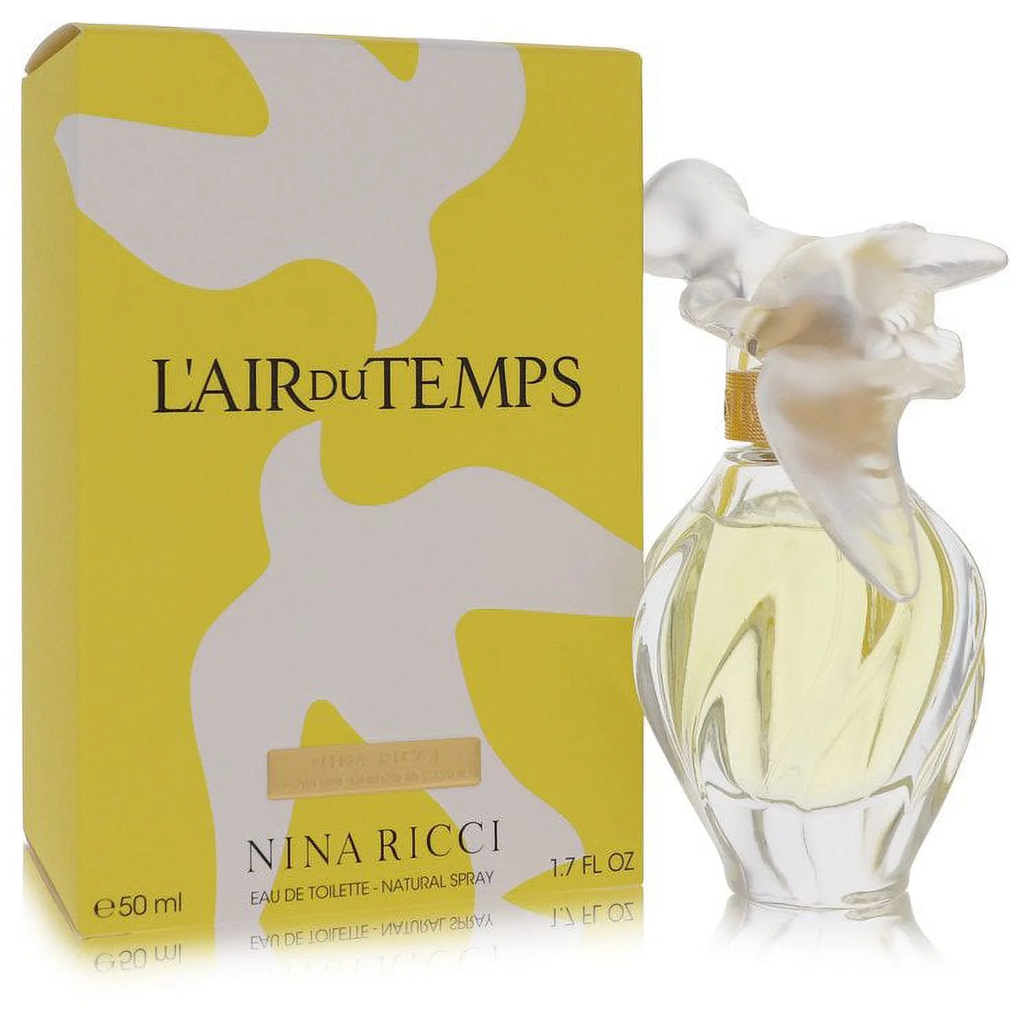 L'AIR DU TEMPS by Nina Ricci Eau De Toilette Spray With Bird Cap 1.7 oz for Female