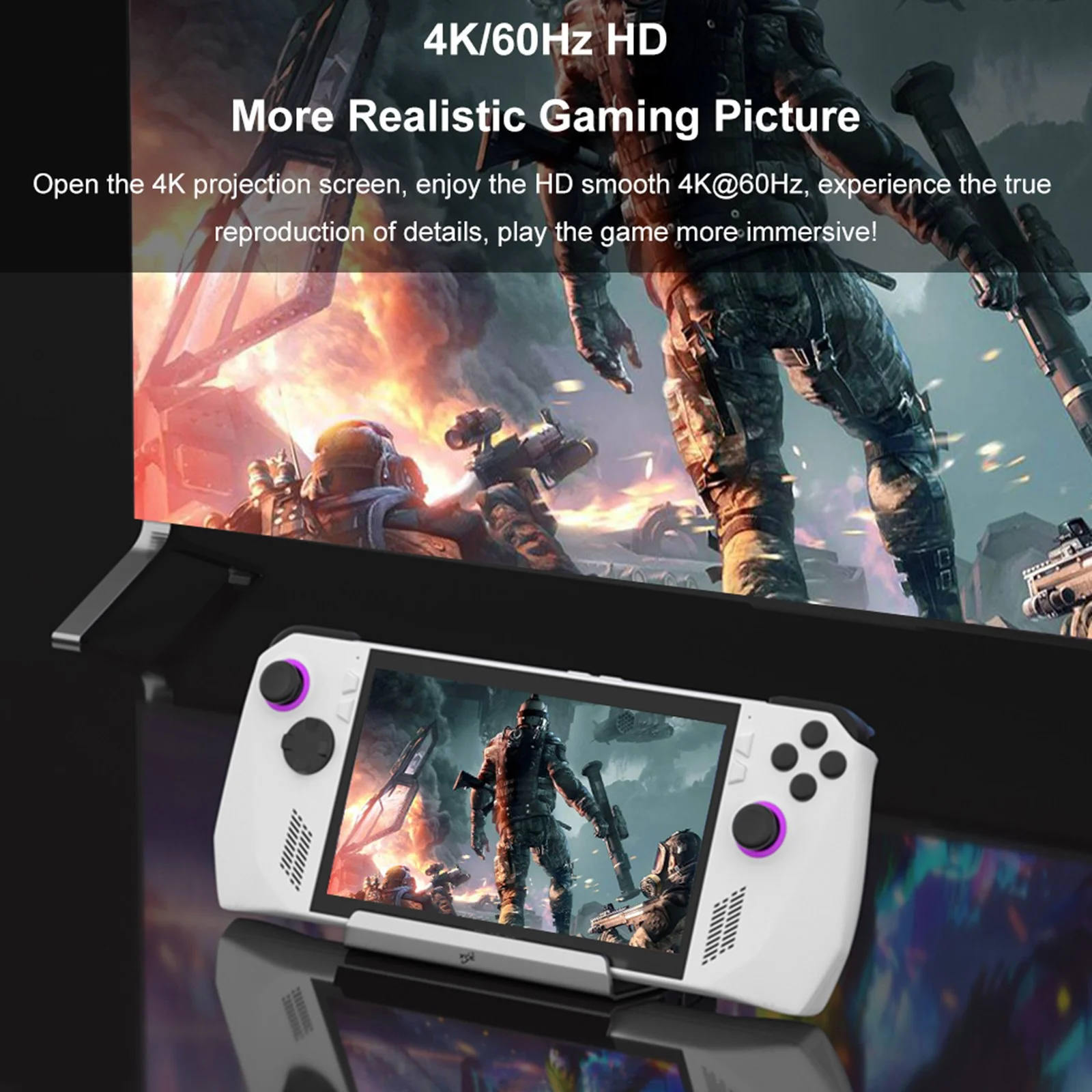 Steam Deck Docking Station with 2 Fans, 4K 60Hz HD Multimedia Interface, USB3.0 2.0, Gigabit RJ45, for ASUS Rog Ally, Switch Dock, with 100W PD Charging Port